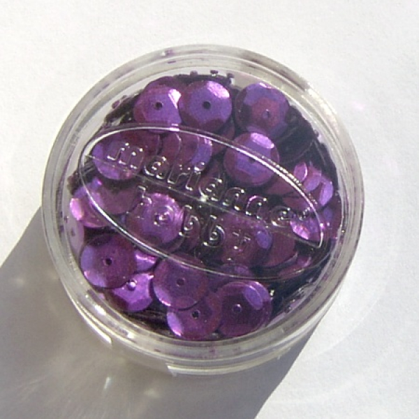 Pailletten gewölbt Ø 6mm, 6 Gramm - krokus