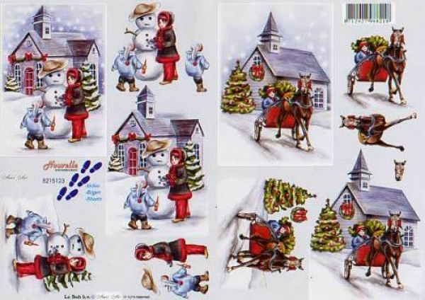 3D Bogen - Le Suh / Nouvelle 8215123 - Kirche im Schnee