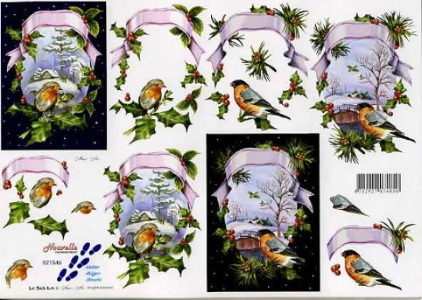 3D Bogen - Le Suh / Nouvelle 821546 - Vögel im Rahmen