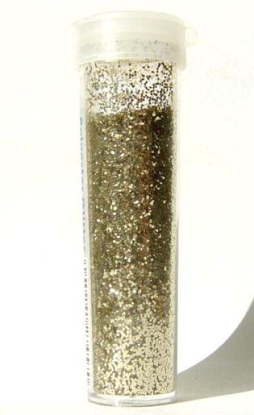 Brillant Glitter/Polyester Glitter in Streudose - hellgold