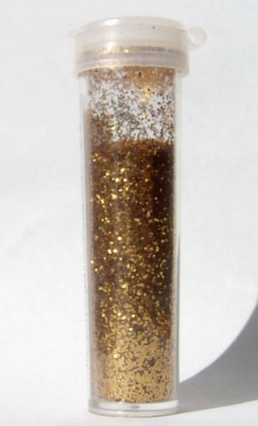 Brillant Glitter/Polyester Glitter in Streudose - dunkelgold