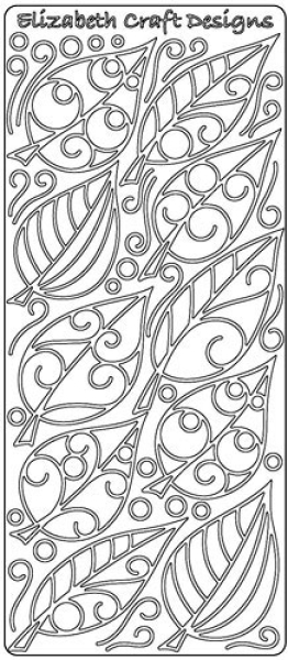 Sticky Shape Blätter   doppelseitig klebender Sticker   1 Bogen 10 x 23 cm