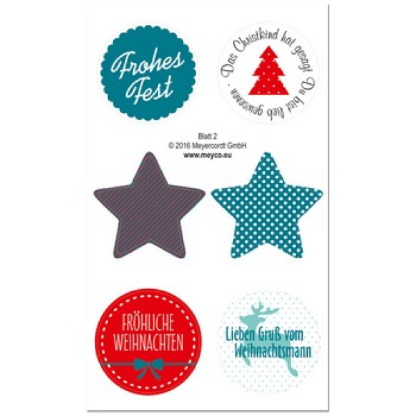 Sticker "Weihnachtsmotive"- bunt