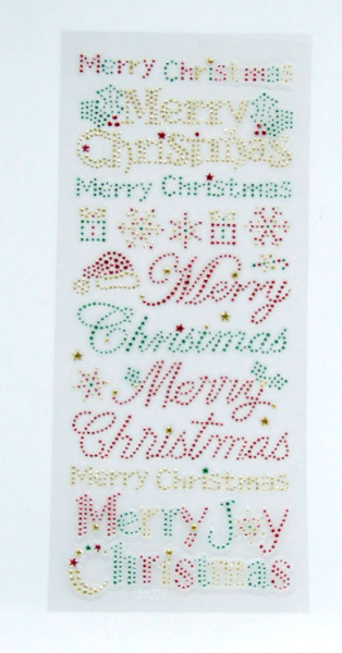 Create Christmas Foliensticker 'Merry Christmas' aus Glitzerpunkten