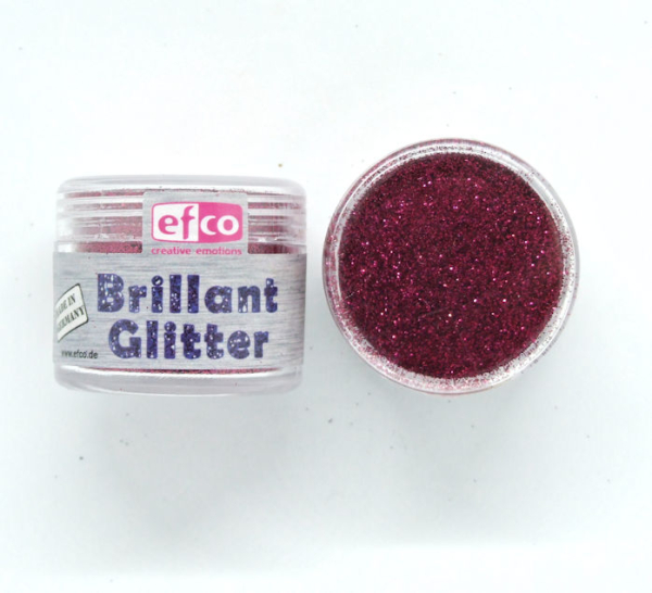 Brillant Glitter/Polyester Glitter in Dose - burgund