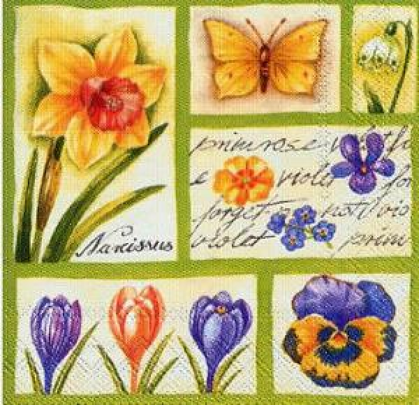 Serviette Spring potpourri