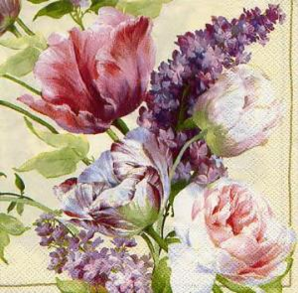 Serviette Elisabeth Garden cream