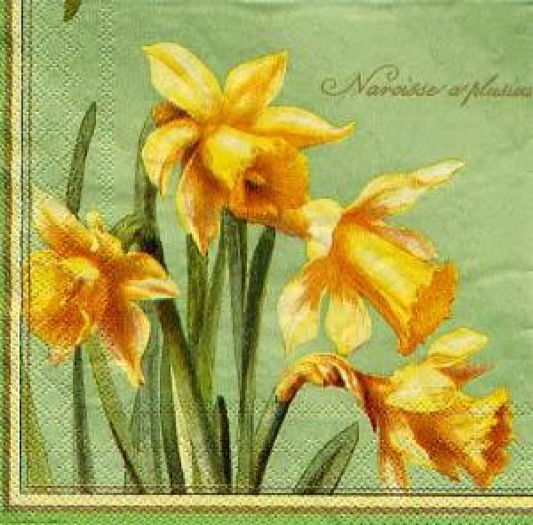 Serviette Spring Trumpet light green