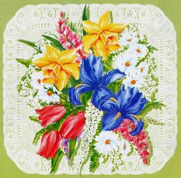 Serviette Spring Flowers