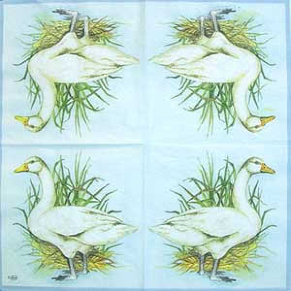 Serviette Oie blue