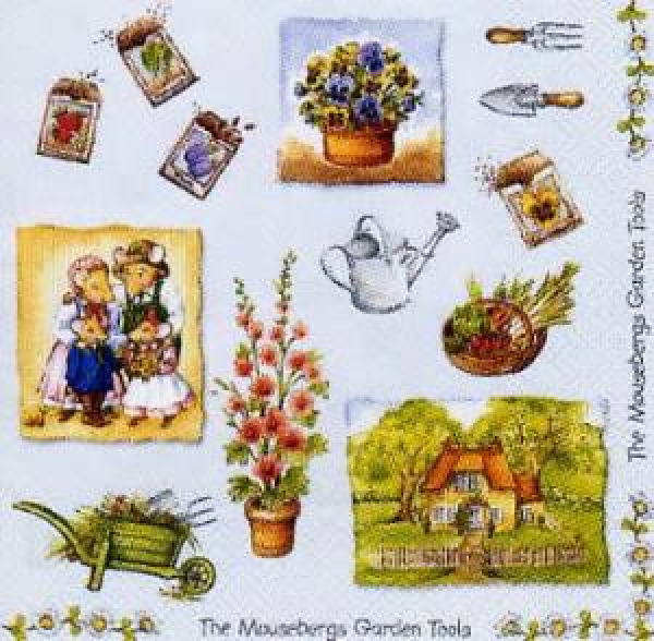 The Mousebergs Garden Tools, light blue