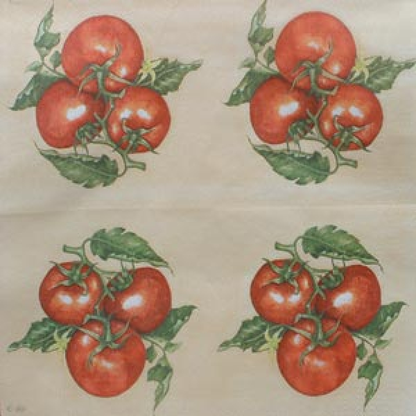 Servietten Tomaten
