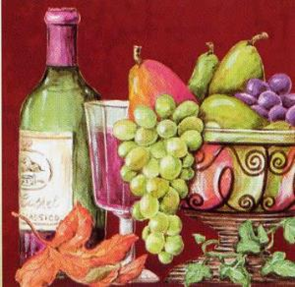 Servietten Wein