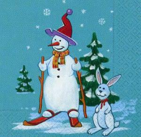 Servietten Let's run race