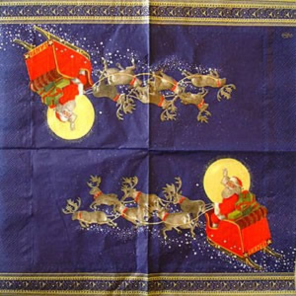 Servietten Flying Sledge