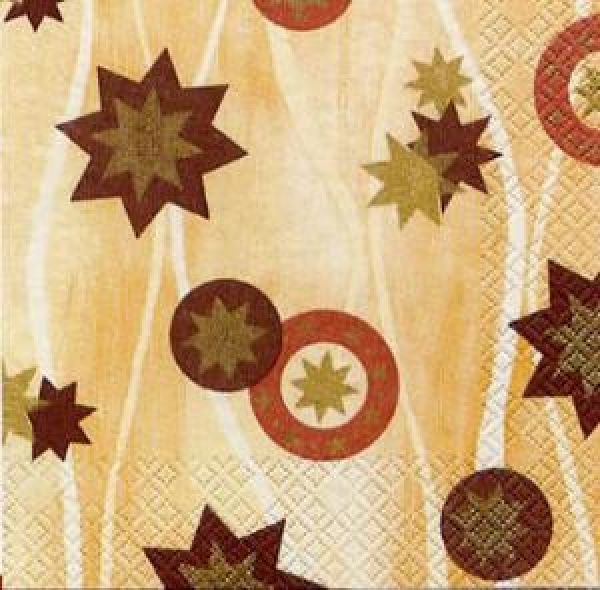 Servietten Sternentanz creme