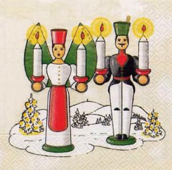 Servietten Bergweihnacht