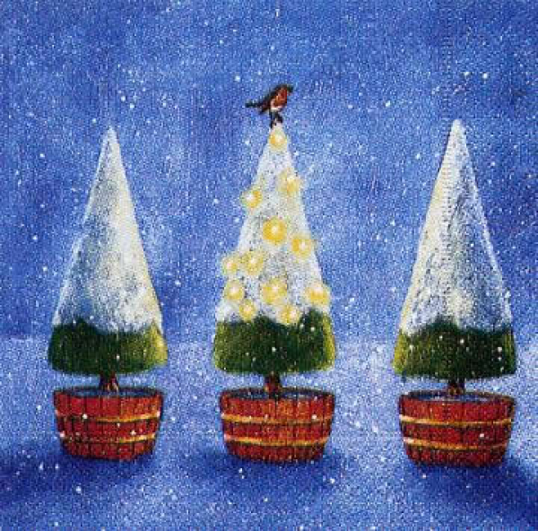 Servietten Three trees