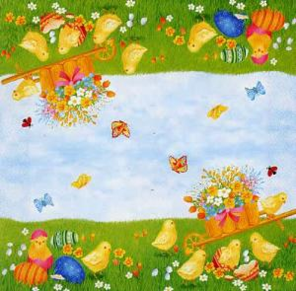 Servietten Happy Chickens