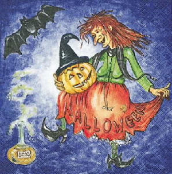 Servietten Hexentanz