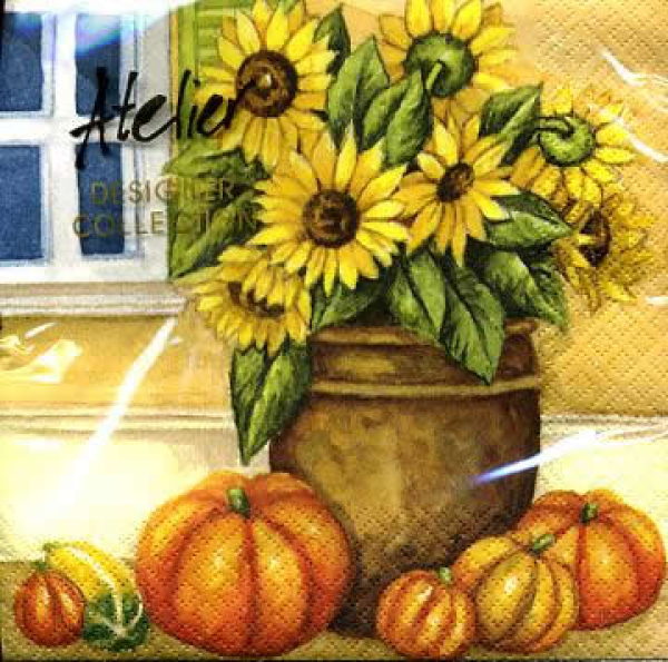 Servietten Herbst-Fenster