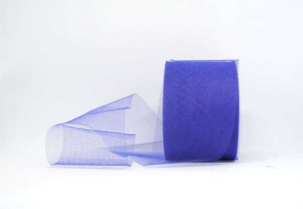 Tüll 70 mm - blau - 1 Meter