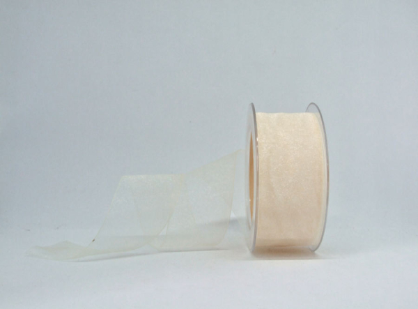 Organza 40mm - creme - 1 Meter