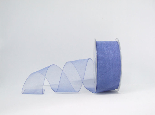 Organza 40mm - blau - 1 Meter