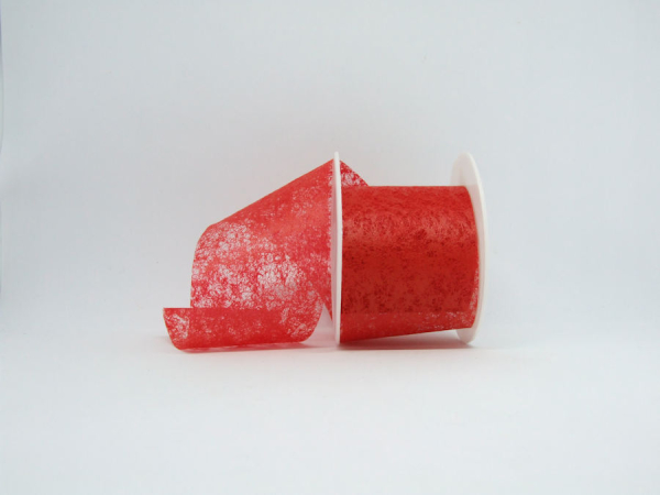 Vliesband 60 mm - rot - 1 Meter