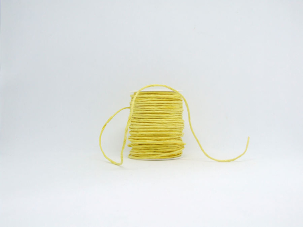Papierkordel gelb - 1 Meter