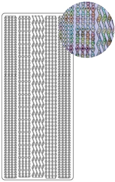 Sticker Linien - 1991 - multicolor / silber