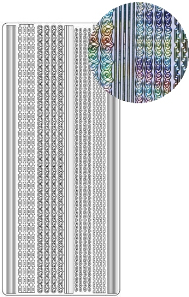 Sticker Linien - 1992 - multicolor / silber