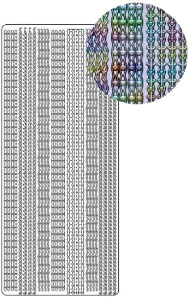Sticker Linien - 1993 - multicolor / silber