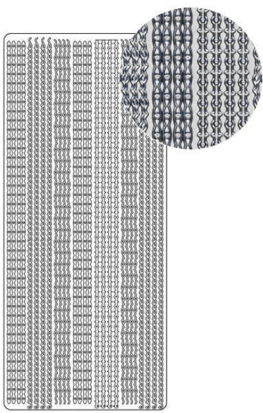 Sticker Linien - 1993 - silber