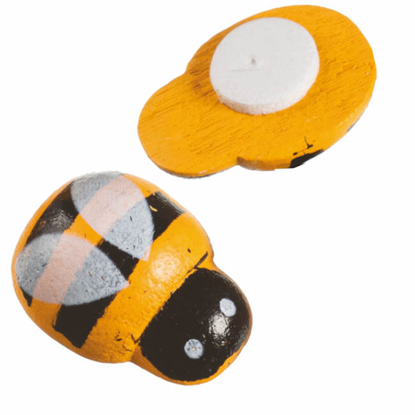 Holzstreuteile Bienen - 12 x 15 mm - ca. 30 Stück