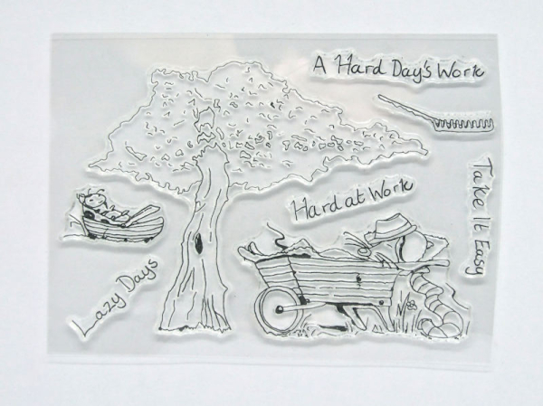 The Card Hut - Clear Stamp - Lazy Days