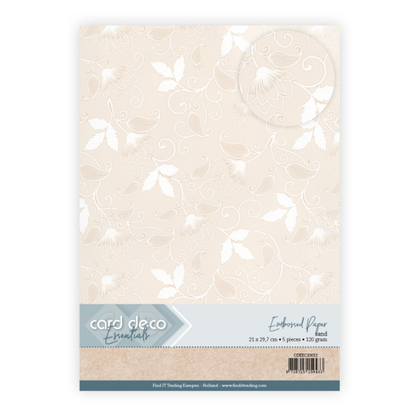 Card Deco - Geprägtes Papier - Blooming Elegance