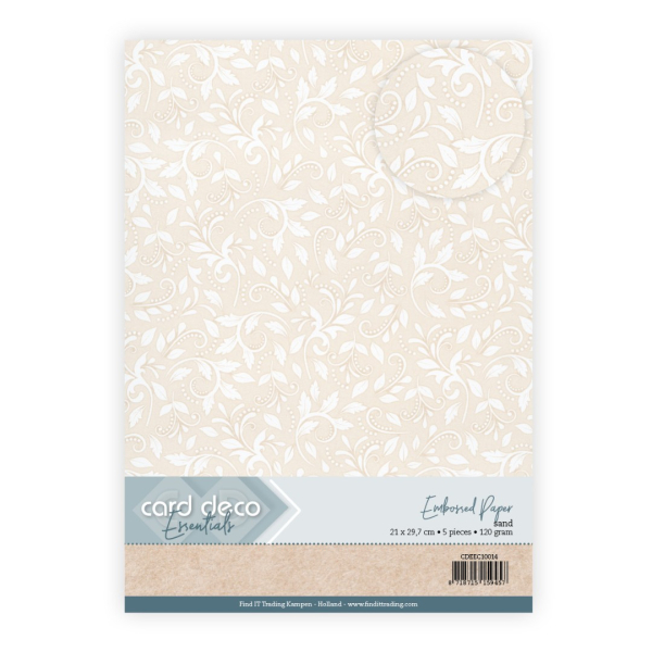 Card Deco - Geprägtes Papier - Leafy Lace