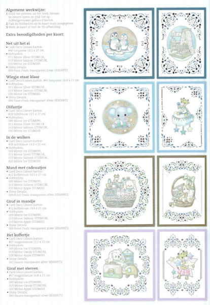 3D-Bastelset Creative Hobbydots Nr. 11 - Newborn - Vorlagenübersicht