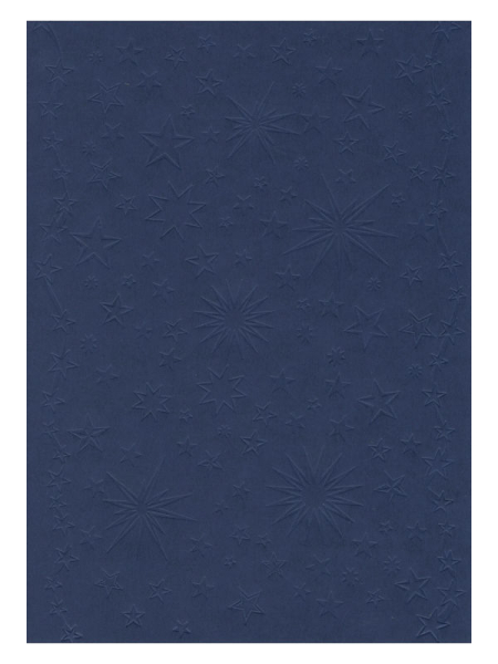 Crea-Relief-Karton Sterne - dunkelblau