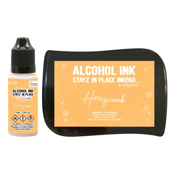 Stempelkissen-Set Stayz in Place Alcohol Ink - Honeycomb (Hellorange) Perlmutt