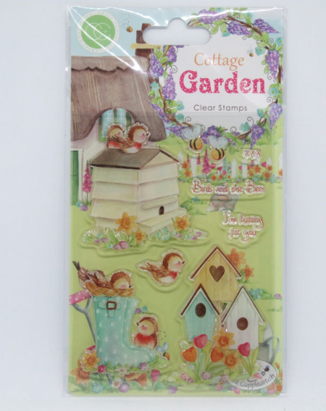 Clear Stamp - Cottage Garden - Birds and the Bees