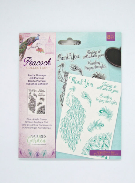 Clear Stamp - Peacock Collection - Pretty Plumage