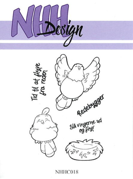 Clear Stamp - NHH Design - Fliegender und sitzender Vogel