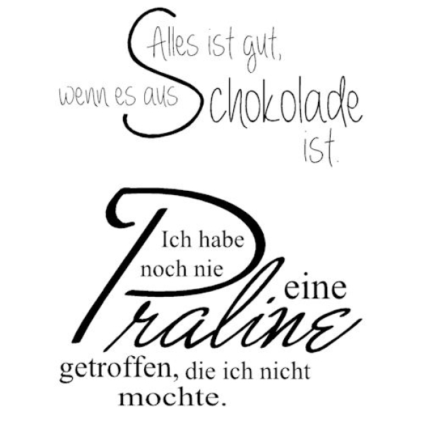 Silikon Stempel-Set Süße Wünsche