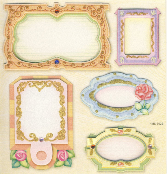 3-D Sticker / Embellishments   Rahmen 4, 5tlg.