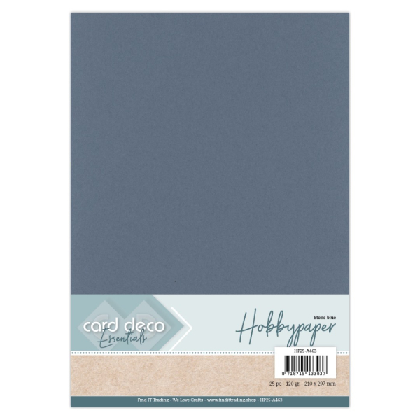 Tonpapier DIN A4 - 63 steinblau