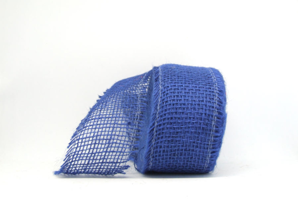 Juteband dunkelblau - 1 Meter