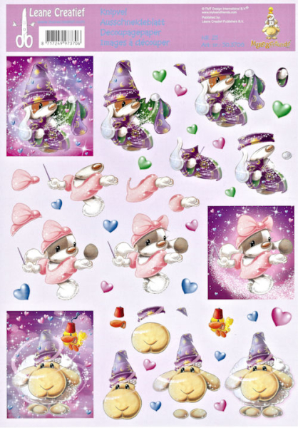 3D Bogen "Mylo & Friends" - Nr. 25 - Magier