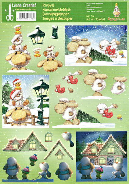 3D Bogen "Mylo & Friends" - Nr. 30 - Weihnachten I